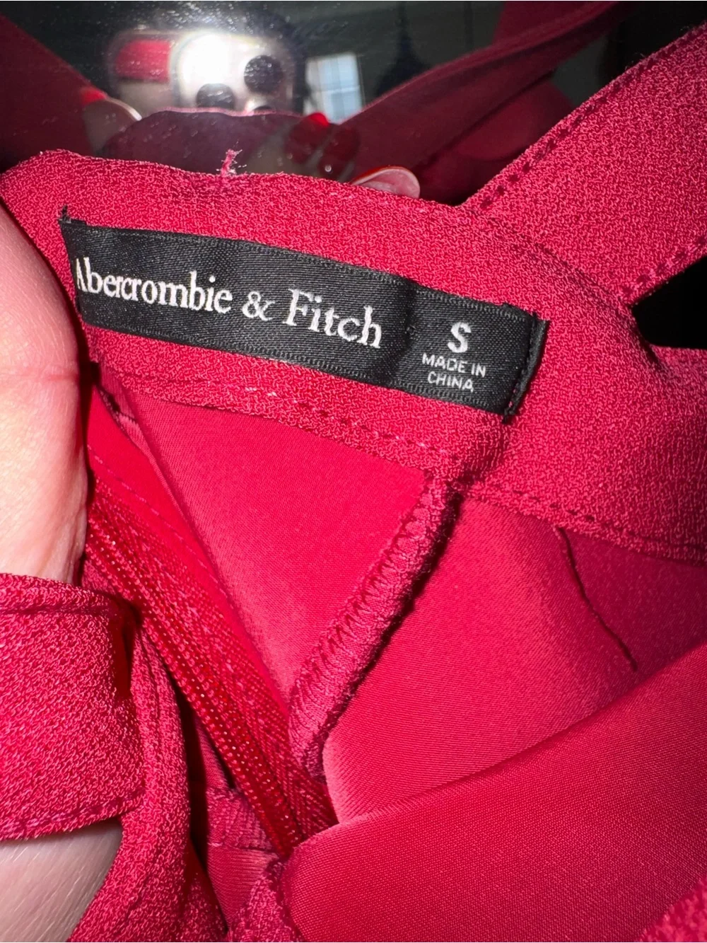 Abercrombie & Fitch Hot Pink Square-Neck Dress with slit